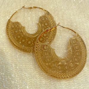 Gold Bohemian Hoops